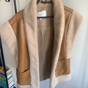 A.L.C. Tan Shearling Vest